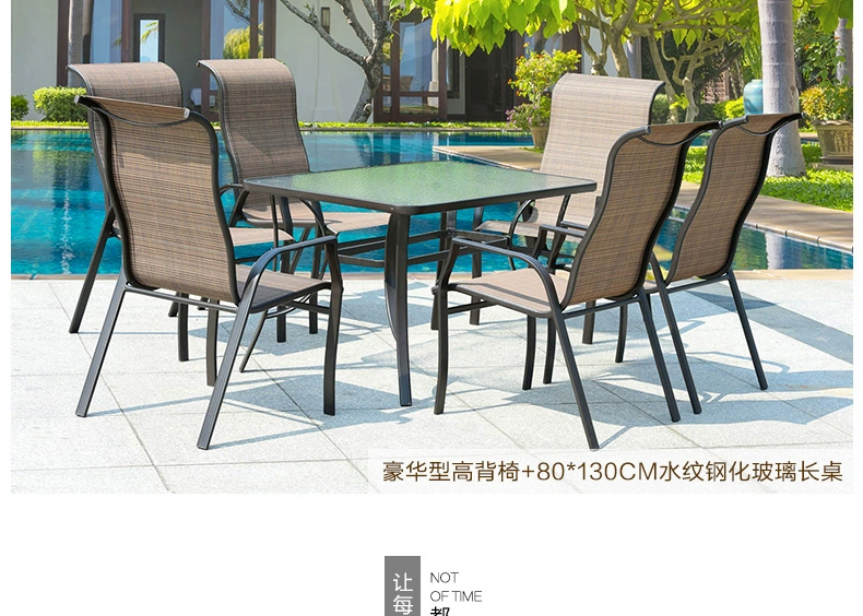 Jialemei bàn ghế ngoài trời ban công bàn cà phê năm bộ đồ nội thất lưới giải trí sân vườn ngoài trời bàn ghế lưới ngoài trời