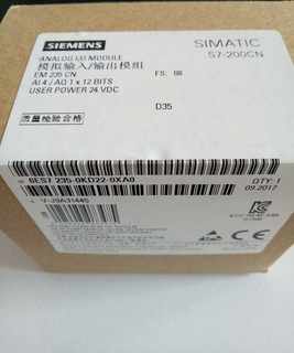 Negotiation 6ES7235-0KD22-0XA0/OXAO Siemens S7-200 original module/analog output EM 2