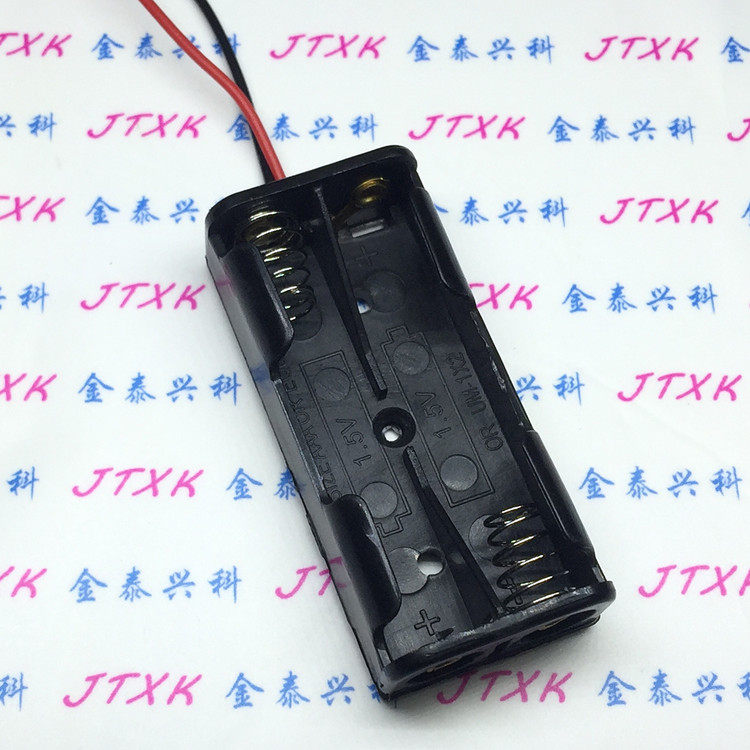 7 Number of 2 Festival series 2 bits AAA battery case battery compartment with lead two section 7 knots AAA3V