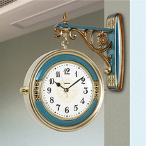 Lisheng double-sided hanging clock silent living room home hanging watch modern light luxury new Chinese Nordic style decorative clock