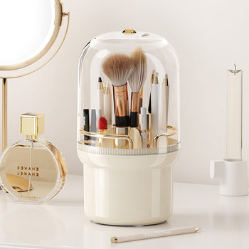 Shuangqing home makeup brush storage rack rotary