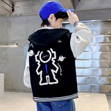 Детская осенняя бейсбольная демисезонная форма для мальчиков, куртка, в западном стиле, подходит для подростков