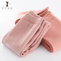 Autumn and winter girls warm pants wear school uniform artifact large childrens double-layer plus velvet padded trousers