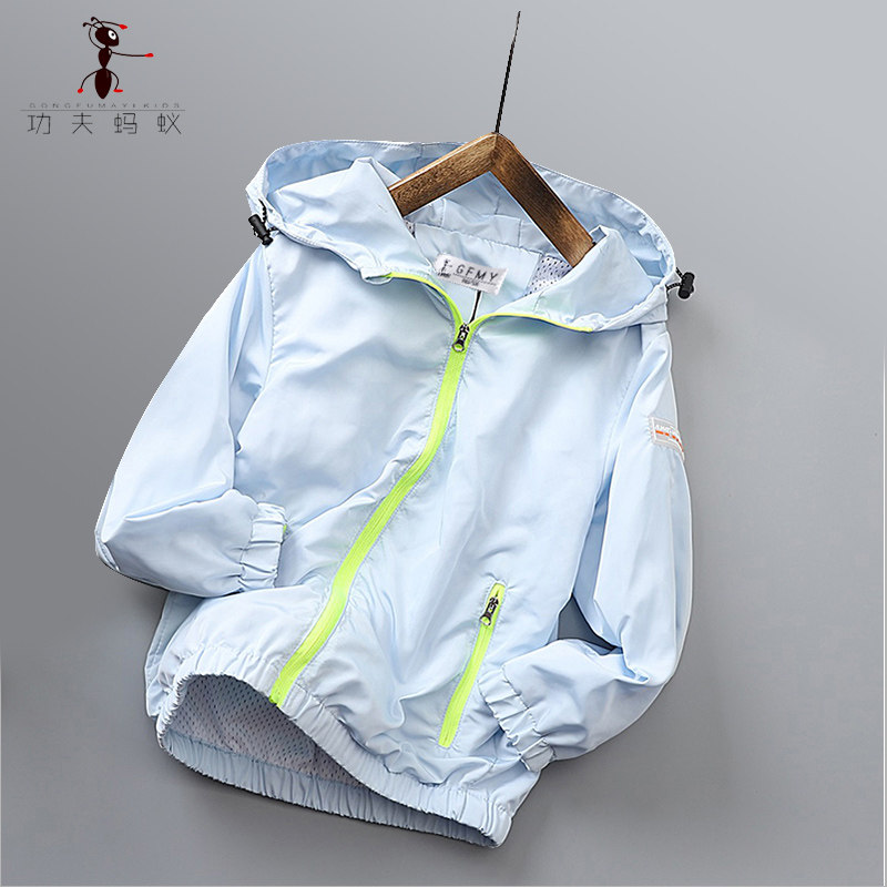Kung Fu Ant Spring New Coat Big Boys Windproof and Rainproof Jacket Boys and Children Sportswear Tide 5001