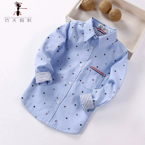 Лонгслив для мальчиков, весенняя осенняя детская рубашка для отдыха, в корейском стиле, подходит для подростков