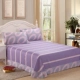 Đôi kẻ sọc một mảnh khăn trải giường cotton Heng Yuan Xiang nữ ren 1,8 mét rộng và 2 phòng đơn ba mảnh bông 1.5 - Khăn trải giường drap giường cotton