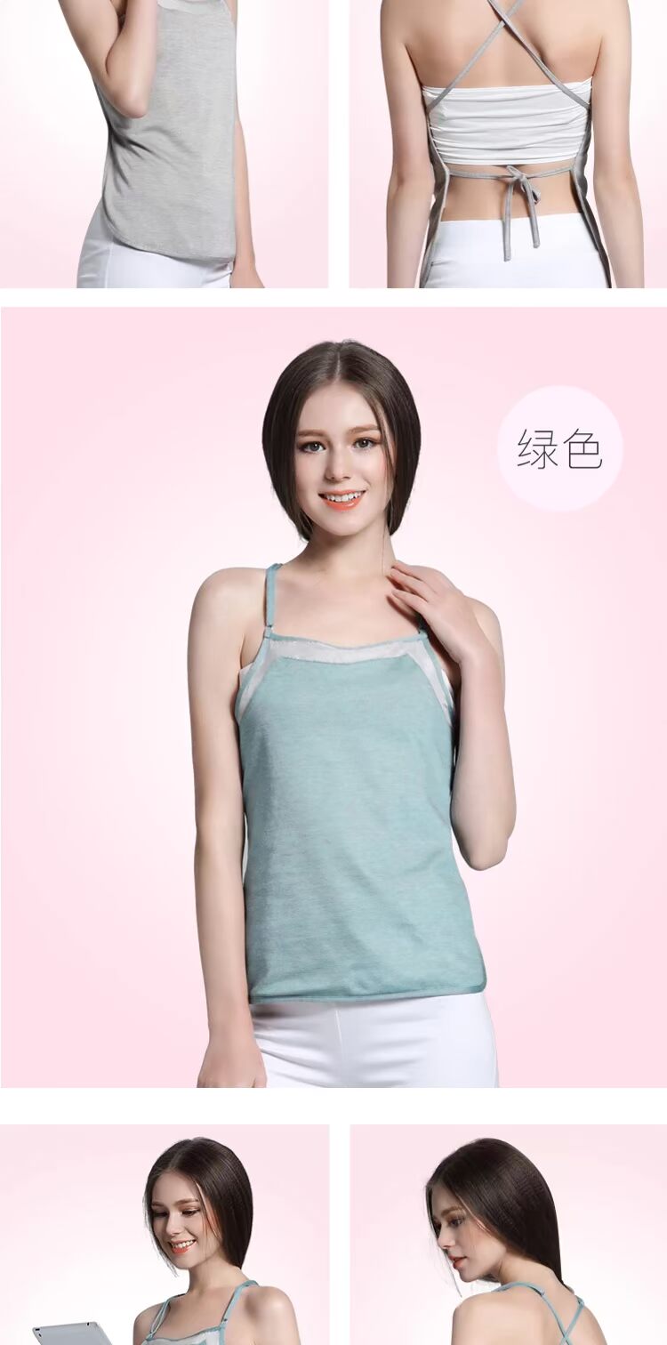 Bộ đồ phù hợp với bà bầu bốn mùa phụ nữ mang thai chống bức xạ mùa hè đôi tạp dề sợi bạc mặc áo khoác bà bầu chính hãng