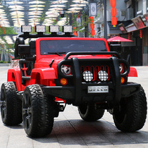 Childrens electric car four-wheel seater baby off-road four-wheel drive two-seater children with remote control toy car