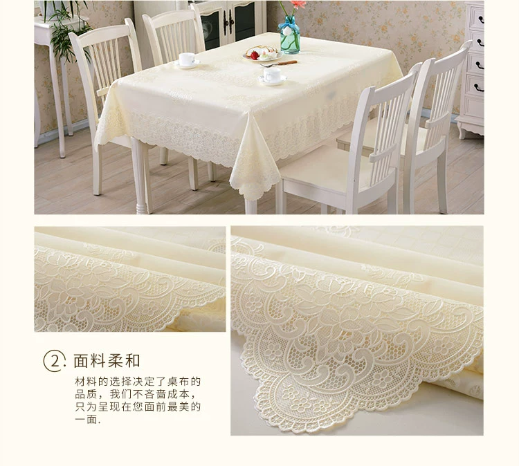 Wei Wei Ren mục vụ Châu Âu hình chữ nhật khăn trải bàn chống thấm nước có thể giặt được khăn trải bàn PVC khăn trải bàn - Khăn trải bàn tấm trải bàn ăn