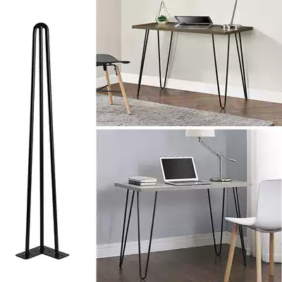 Nordic solid thick iron table leg bracket metal table foot table leg simple custom office bar 4 sets
