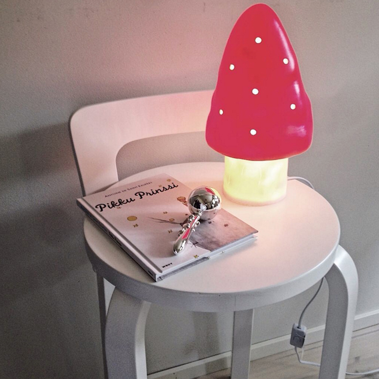 Nordic fan~ins small mushroom decorative lamp Small night lamp Children's room decoration Cafe decoration table lamp