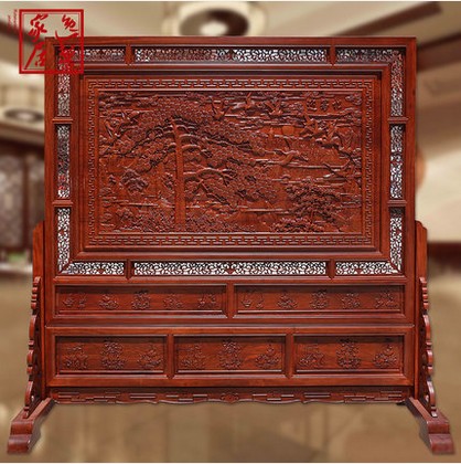 Mahogany furniture seat screen Rosewood floor screen Interstitial screen Solid wood seat screen Rosewood floor screen