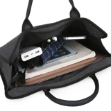 Портативная барсетка для документов, ноутбук с молнией, вместительная и большая сумка для хранения, бизнес-версия, ткань оксфорд, с печатью вашего логотипа