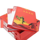 Красная папка, вместительная и большая коробка для хранения, пластиковый стенд для папок, блокнот, увеличенная толщина, делается под заказ, с печатью вашего логотипа