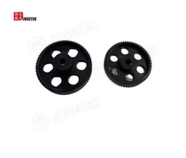 GT2 black synchronous wheel anodized 2GT synchronous wheel 80 teeth 64 teeth for 9mm timing belt