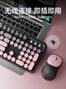Forerunner Wireless Keyboard Girls Office Mouse Set Computer Bluetooth Silent Mechanical Feel High-Value Keyboard and Mouse