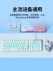 Forerunner Punk Keyboard and Mouse Set Wired Mechanical Feel E-Sports Gaming Computer Peripheral Keyboard and Mouse Three-Piece Set
