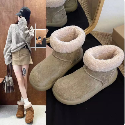 Andrew Kangaroo正品安德鲁袋鼠两穿厚底毛毛雪地靴明星代言GGX