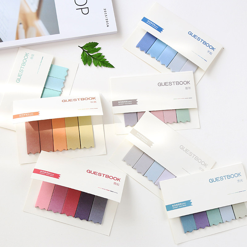 Morandi color gradient post-it note note N times post-it note note paper simple portable student stationery