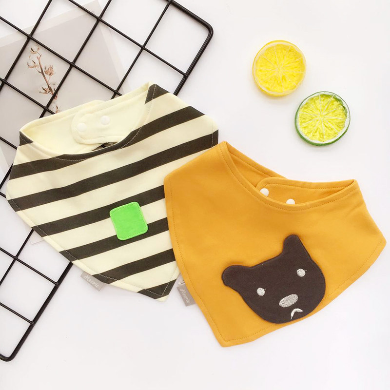 Baby Saliva Towel Pure Cotton Baby Triangle Towel Newborn Boy Girl Boy Girl Around Pocket Full Cotton Anti-Tween Milk Surround for Summer