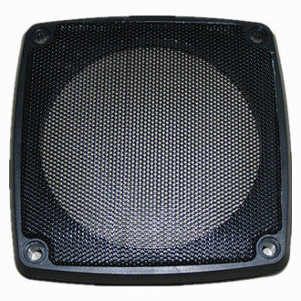 Drilling high-end brand new 6-inch square car horn plastic mesh cover speaker protection cover iron mesh mesh self-produced