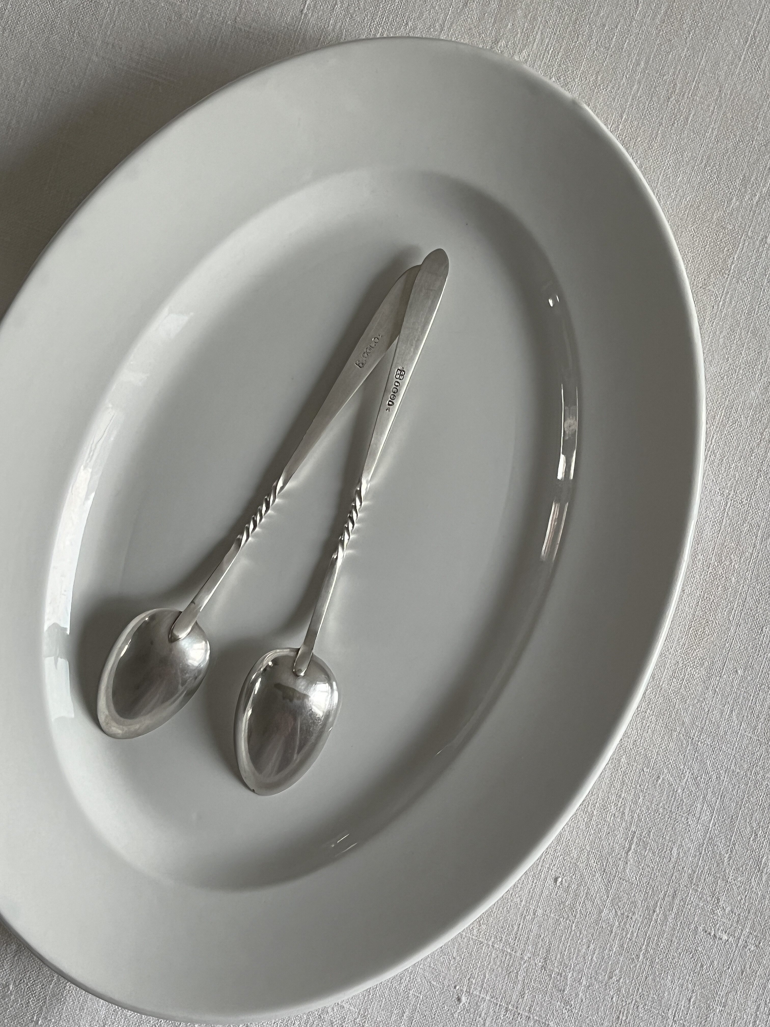 товар из китая dolores antique｜英国古董镀银长勺中古搅拌勺