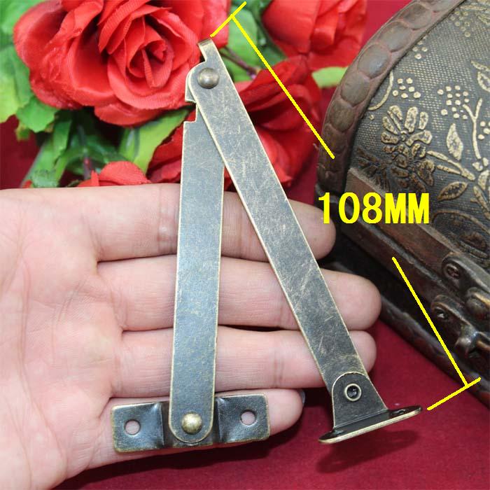 108*11MM support hinge wooden box support tripod Antique support hinge gift box wooden box angle movable support