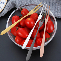 304 stainless steel fruit fork fruit stick fruit stick cake dessert fork creative cute home children fruit fork
