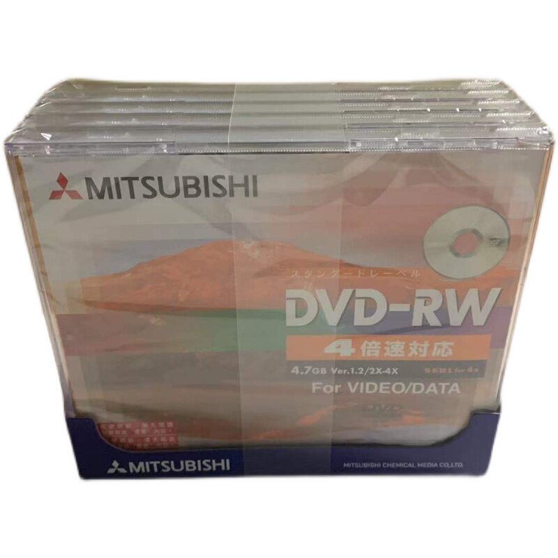 Mitsubishi Erasable DVD MITSUBISHI Blank -RW repeats repeated use of blank burn CDs