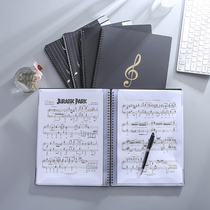 A4 piano score sheet music sheet hollowed out can be modified without reflective folder student band information book black custom