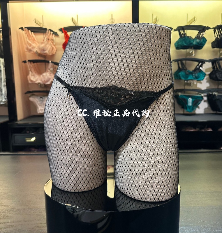 Victoria's Secret Sexy Low-Waist Bikini Velvet V-String Thong Women's Low-Waist Thong Underwear