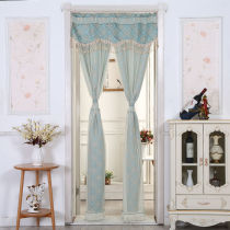 Door Curtain Superior Sense Four Seasons Bedroom Door Curtain Wind-Proof Fabric Curtain Home Double Lace Door Curtain Free Of Punch And Send Telescopic Rod