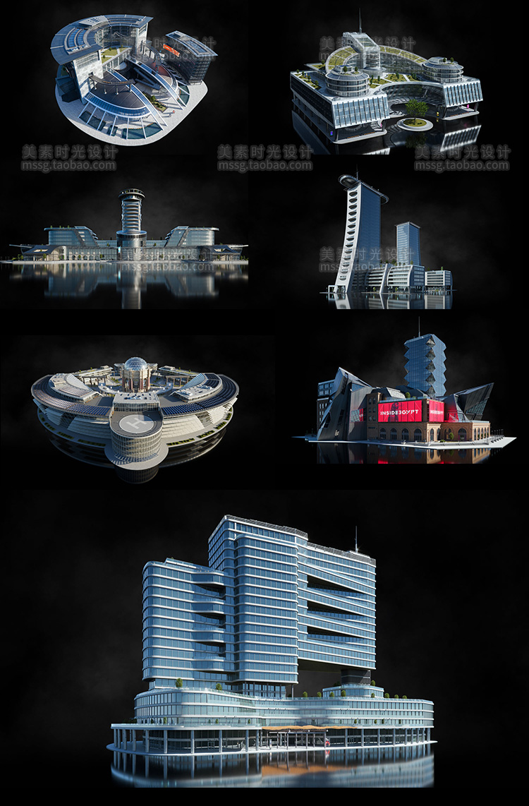 Kitbash3d旧金山现代城市建筑