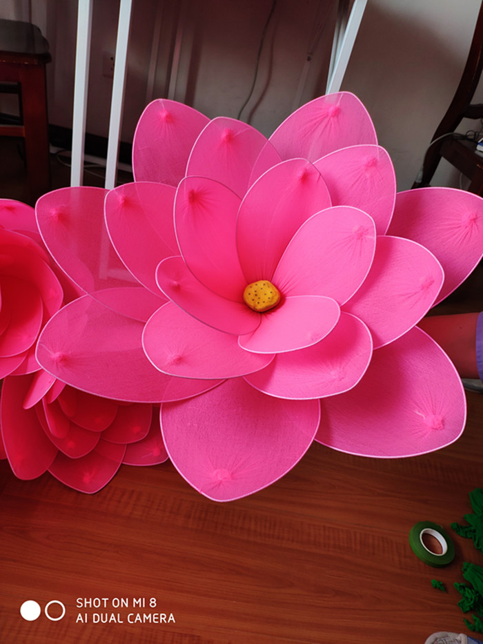 Dance Performance Stage Performance Lotus Lotus Prop Wedding Photography Background Decoration Silkscreen Flower Finished Product-Taobao