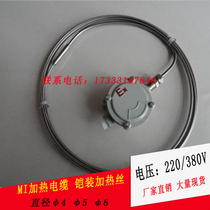 Armored MI heating cable stainless steel heating tape mineral insulated electric heating wire high temperature heating wire 220V 380V