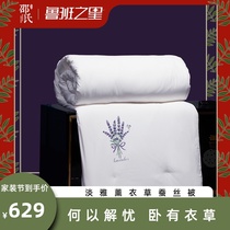 (Lavender silk quilt) Herb aromatherapy help sleep 100% spring double Palace mulberry silk spring and autumn quilt
