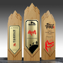 New anti-epidemic meritorious crystal trophy custom creative commendation charity donation Thanksgiving medical awards medals customized