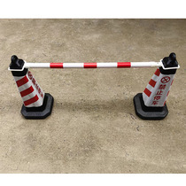 High-quality telescopic connecting rod reflective isolation rod PVC rubber road cone warning rod safety square cone link square collar