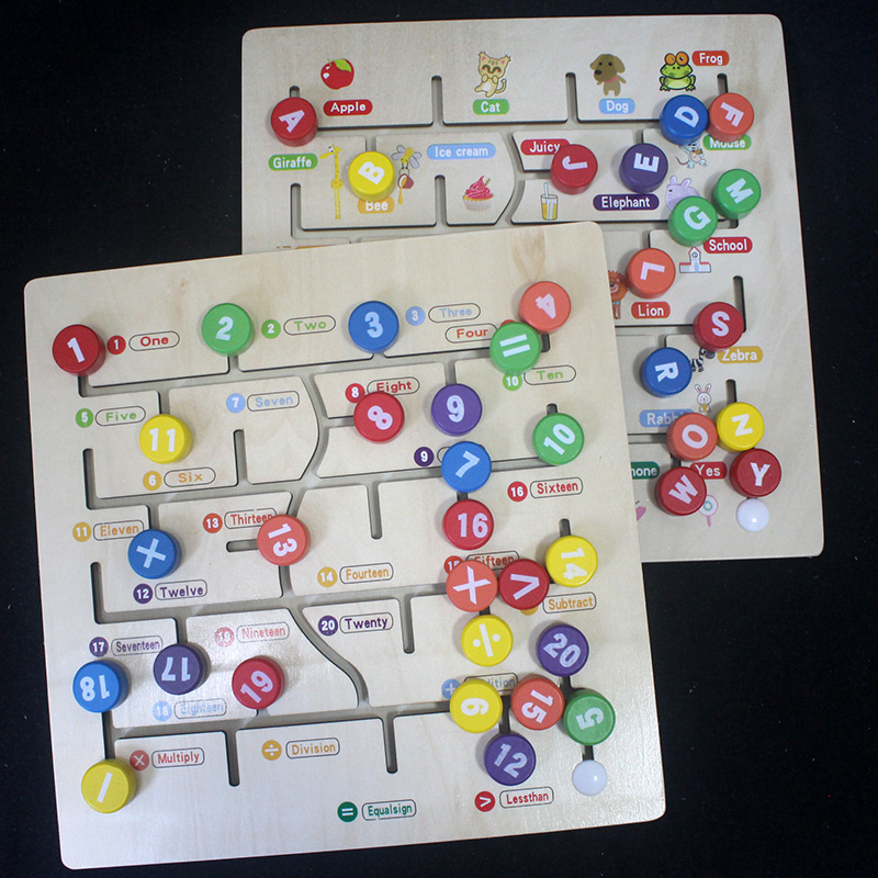 Mont Montessori Early teaching Puzzle Toys Digital Pairing Toddler Babies children 2-3-4 years 6 Two years old