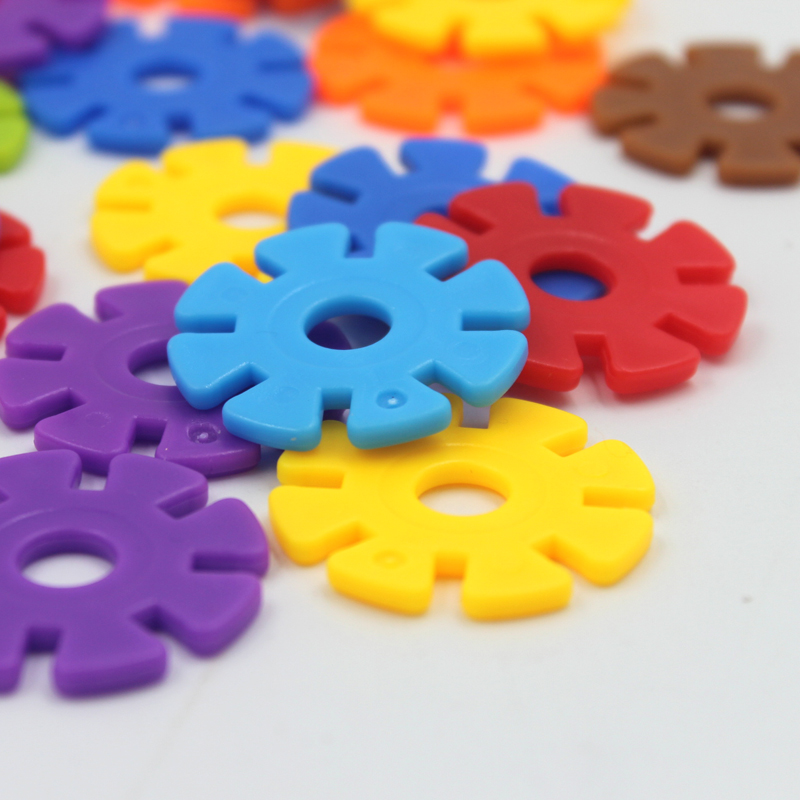 Large 1000 Snowflake Pieces Children's Puzzle Pian Assembled Safe Non-toxic Plastic Building Block Toy Birthday Gift