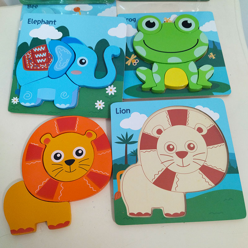 Baby boy Children's children Baby Early lessons intellect toys Cubism Jigsaw Puzzle Kindergarten 1234 years old