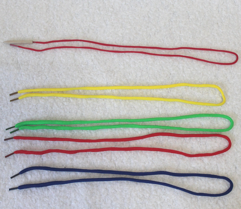 Kindergarten early education center Large beaded rope rope with wooden needle Thread for children's beaded toys