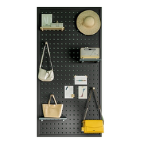 Round hole hole board storage rack multi-functional stainless steel storage custom hanging board wall hardware tool hook display rack
