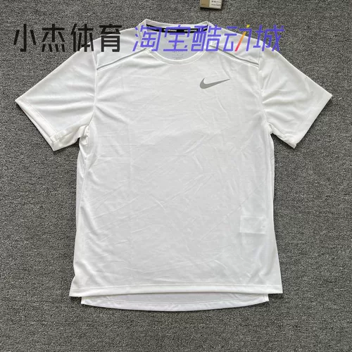 Nike/耐克 Летняя спортивная быстросохнущая дышащая футболка с коротким рукавом для тренировок, для бега