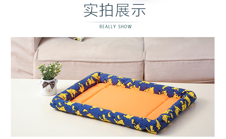 Chó mat ngủ mùa xuân và mùa hè chó nhỏ Teddy nệm mat kennel mèo làm mát cung cấp bốn mùa phổ quát - Cat / Dog hàng ngày Neccessities 	hộp đựng đồ ăn cho chó
