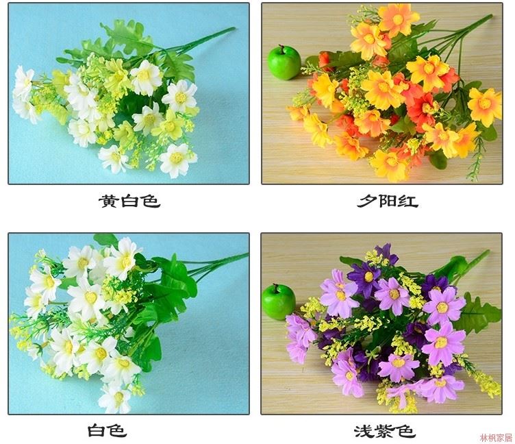 Hoa giả đơn hoa bó hoa nhựa bó hoa nhỏ vải vải trang trí hoa chèn hoa khô hoa lụa hoa vải - Hoa nhân tạo / Cây / Trái cây hoa giả để bàn