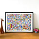 1000 piece puzzle frame 51x73.5 Murakami Takashi Sunflower Doraemon Doraemon puzzle with white edge framing