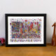 Aluminum Alloy Solid Wood Photo Frame 1000-Piece Times Square Puzzle 70X50 Special Photo Frame