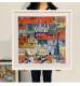 Simple Flat Solid Wood Frame Dream Town 1000 Pieces 58.4X58.4Cm Special Photo Frame