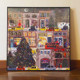 Casual and Modern Aluminum Alloy Picture Frame Square Cardboard with Blooming Flowers Galison Winter Lights Christmas Puzzle Frame